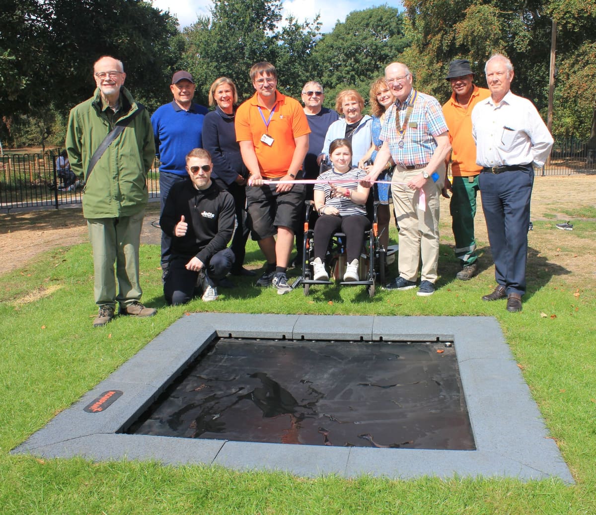New accessible bouncer opens at Beacon Park in Lichfield — Lichfield news photo (Lichfield District Council)