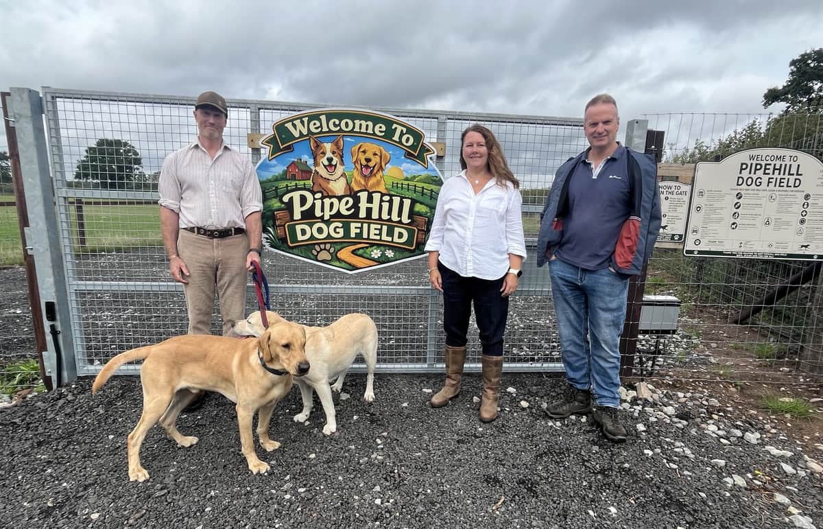 Century-old farm diversifies with new dog exercise field — Lichfield news photo