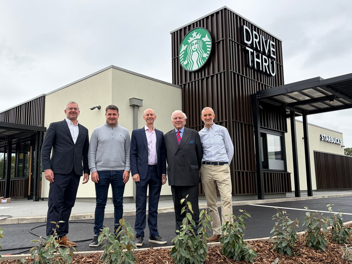 Starbucks drive-thru and EV charging hub open at Lichfield South Business Park