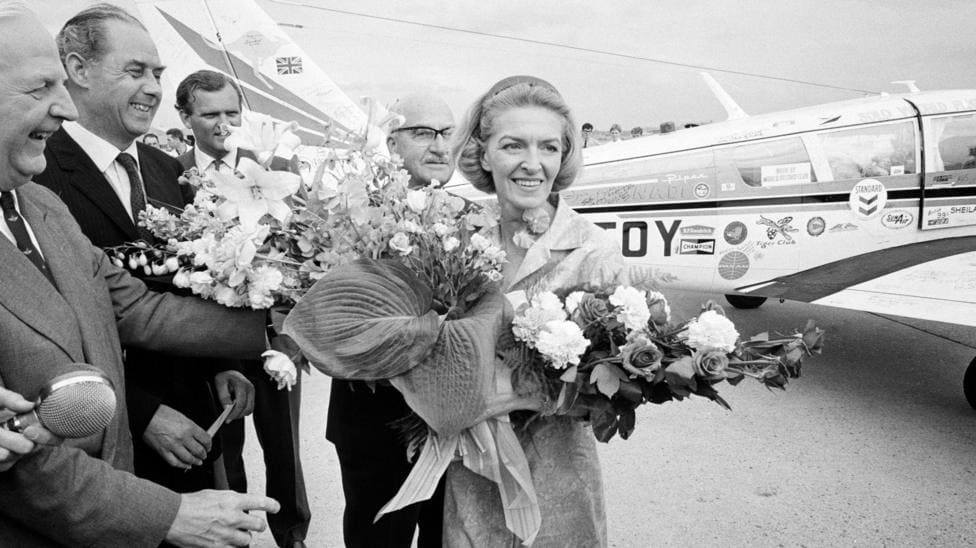 Lichfield's Flying Legend: Sheila Scott's 100+ Records — Lichfield news photo (BBC Stoke & Staffordshire)