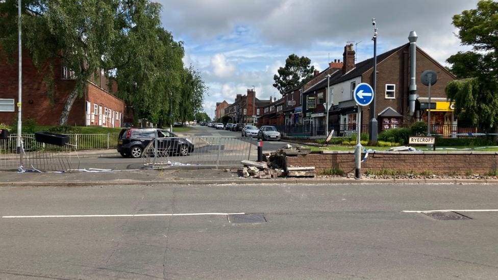 Lichfield Carjacking: Three Arrested After Boy Dragged — Lichfield news photo (BBC Stoke & Staffordshire)