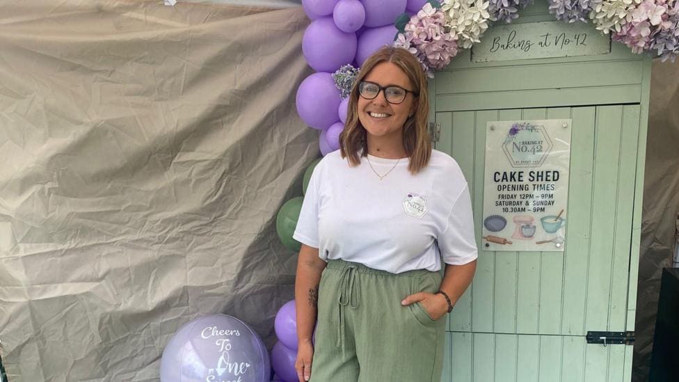 Lichfield Mum's Cake Shed Funds Family Holiday — Lichfield news photo (BBC Stoke & Staffordshire)