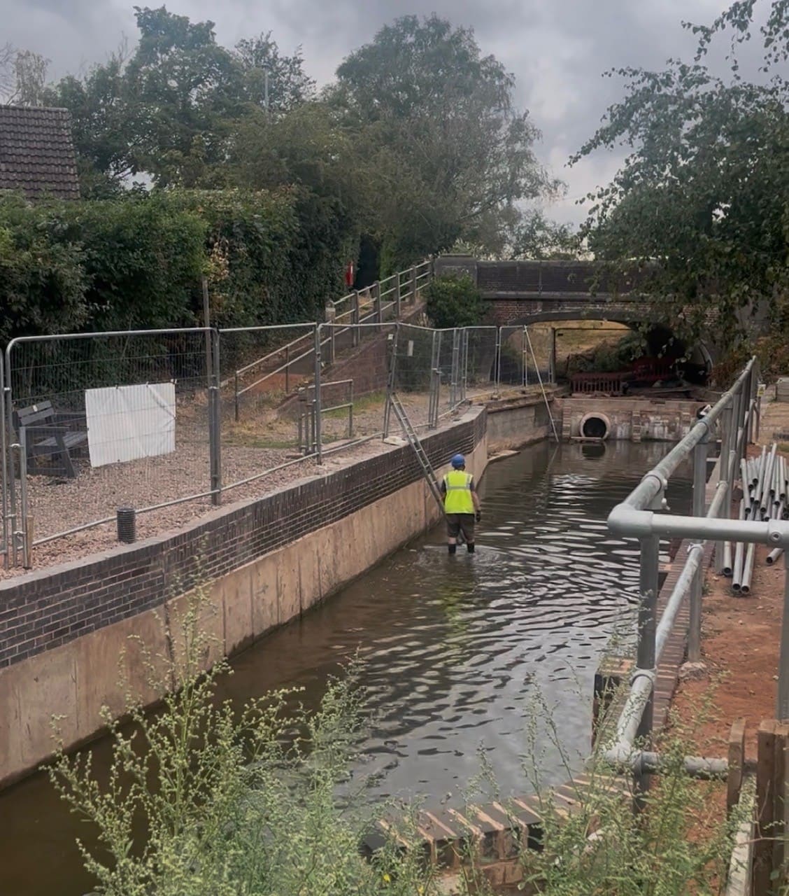 £200,000 investment brings water back to Lichfield Canal — Lichfield news photo (Lichfield District Council)